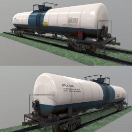 Railway Tank Car 3D Model Free Download