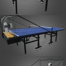 Robo-Pong Table Tennis 3D Model Free Download