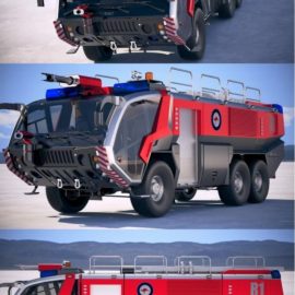 Rosenbauer Panther Fire Truck 6×6 3D Model Free Download