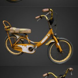 Rusty Kids Bicycle Photogrametry Free Download