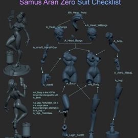 Samus Aran Zero Suit SFW and NSFW Free Download