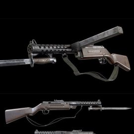 Schmeisser MP-28 Rifle AAA Game Ready Weapon FPS Asset Low-poly 3D model Free Download