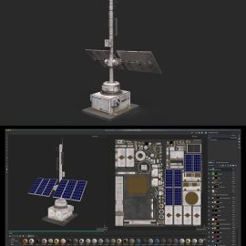 Solar Panel Low-poly 3D model Free Download