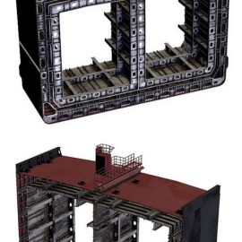 Tanker ship section 3D Model Free Download