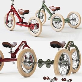 Trybike Tricycle et draisienne Acier 2-en-1 Vintage Bleu pétrole Free Download