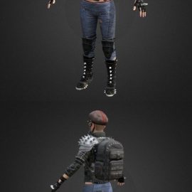 Unreleased PUNK SET full | PUBG 3D Model Free Download