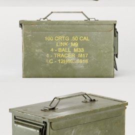 Used millitary Ammo box M2A1 yk1 Low-poly 3D model Free Download