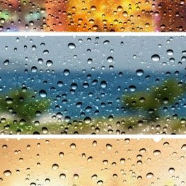 Water Drops on Glass – Texture Effect for Photoshop Free Download