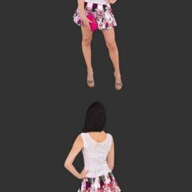 Woman Posed 3D Model Free Download