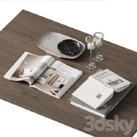 coffee table decor set 001 Free Download