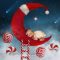 Squijoo – Magical Christmas Moon Digital Backdrop​