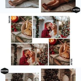 10 Gingerbread Xmas Photoshop Actions Free Download