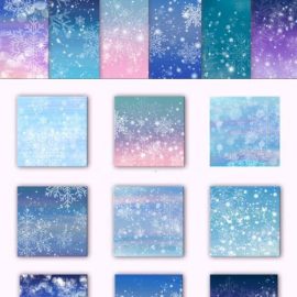 12 Snowflake Textures Free Download