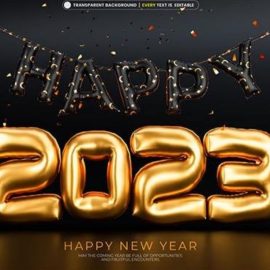 2023 colorful text effect editable in psd Free Download