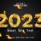 2023 new year 3d editable psd text effect Free Download