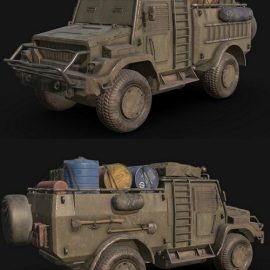 “Nomad” combat vehicle 3D Model Free Download