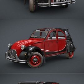 2CV Charleston 1986 3D Model Free Download