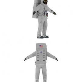 A7L Space Suit Low Poly PBR Realistic Free Download