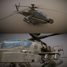 AH-64D Apache Longbow Low Poly Free Download