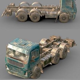 Abandoned Truck 3D Model Free Download