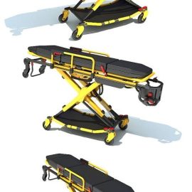 Ambulance Stretcher Trolley 3D Model Free Download