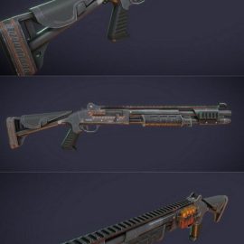 Apocalypse Weapons: Shotgun 3D Model Free Download