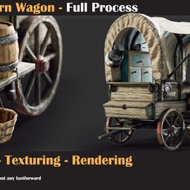 Artstation – Old Western Wagon Tutorial by Milad Kambari Free Download