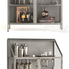 Bar Vintage French Factory Bar Cart Free Download