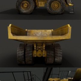 Caterpillar 785D Mining Dump Truck 3D Model Free Download