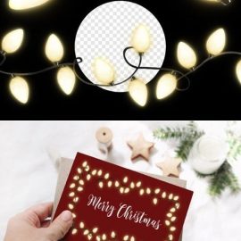 Christmas Fairy Lights Overlay Free Download