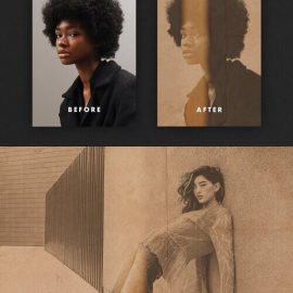 CreativeMarket – Craft Paper Photo Effect 10895370 Free Download