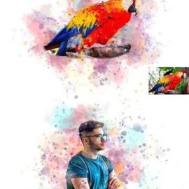 CreativeMarket – Shower Watercolor Photoshop Action 10959873 Free Download