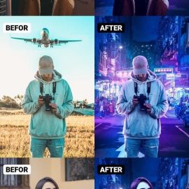 Cyberpunk Photoshop Effects Free Download