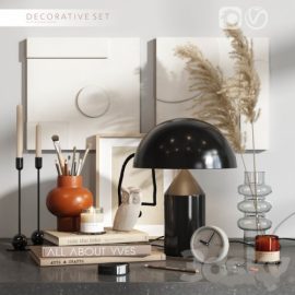 Decorative set with plaster panels Free Download