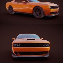 Dodge Challenger SRT Hellcat 3D Model Free Download