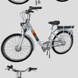 Electric City Bicycle 3D Model Free Download