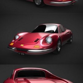 Ferrari Dino 246 3D Model Free Download