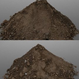 Fluffy soil dirt pile 3D Model Free Download