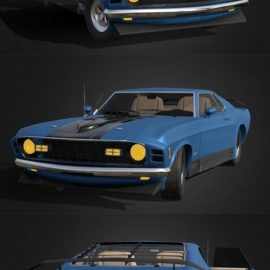 Ford Mustang Mach 3D Model Free Download