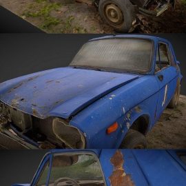 Forgotten Rally Car 3d scan Free Download