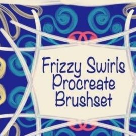 Frizzy Swirls Procreate Brushes Free Download