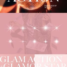 Glamour Stars Brushes & Actions for Photoshop Free Download