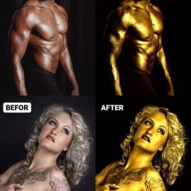 Gold Skin Effect Photoshop Action Free Download