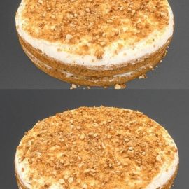 Honey cake 3D Model Free Download