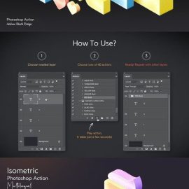 Isometric Photoshop Action Free Download