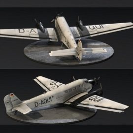 Junkers JU 52/3m 3D Model Free Download