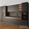 Kitchen Modern 05 Black & Wood Free Download