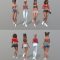 Lady Bundle pack 3D Model Free Download