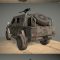 Low poly High detailed military armored 4×4 Sub 3D Model Free Download