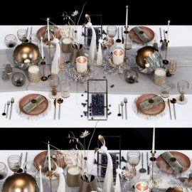 Luxury table setting wreath Free Download